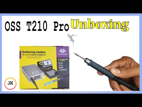 OSS T210 Pro unboxing | OSS team t210 soldering station iron installation unboxing
