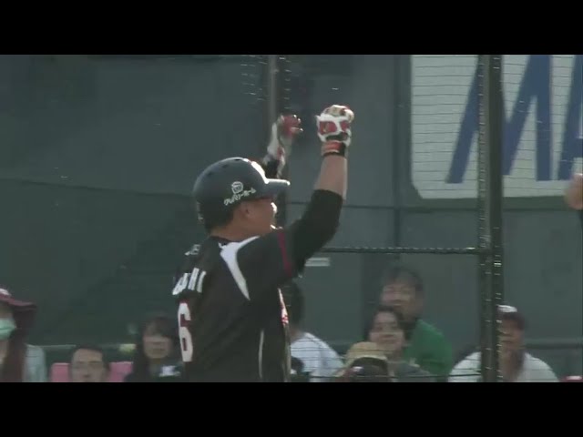 【9回表】マリーンズの代打・井口 初球を捉え勝ち越し2点タイムリー!! 2016/5/5 E-M