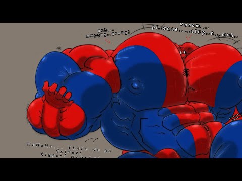 Venomized Spidey being truly THE BIGGEST ofthemall - Muscle growth comic
