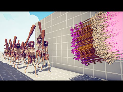 100x SKELETON CLUBBER vs EVERY GOD - 🏹 Totally Accurate Battle Simulator TABS