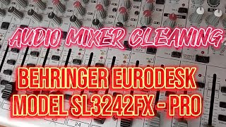Video thumbnail for AUDIO MIXER CLEANING BEHRINGER EURODESK MODEL SL3242FX - PRO by DANEXT TECH