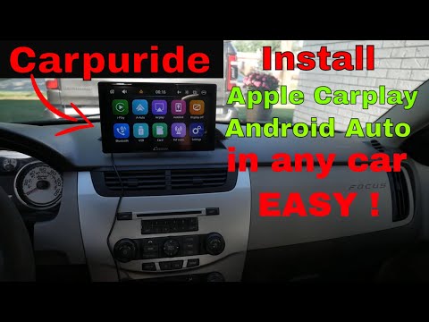 Install Apple carplay Android Auto in any car Super easy ! Carpuride 9 inch