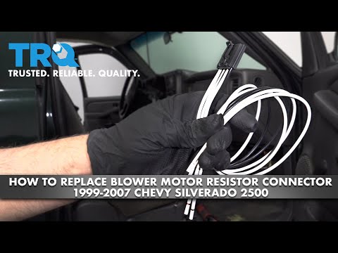 How To Replace Blower Motor Resistor Connector 1999-2007 Chevy Silverado