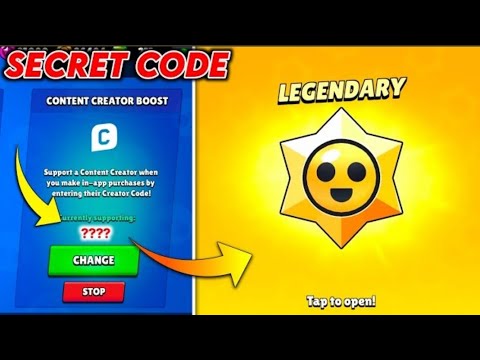 LUCKY CREATOR CODE*Legendary Star Drop  Brawl Stars