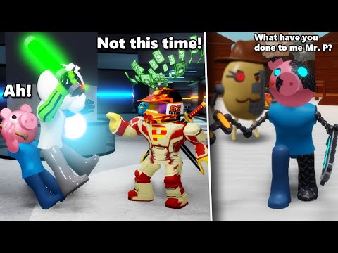 ROBLOX PIGGY RP HOW GEORGE PIGGY TURNED INTO CYBORG GEORGE!!