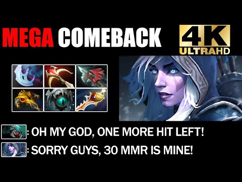 CANCER BUILD Eye of Skadi + Ballista Drow Ranger Defend Mega Creeps - Impossible Comeback Dota 2