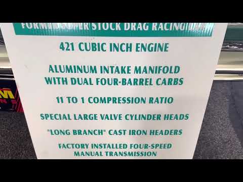 1961Pontiac SUPER DUTY421 ￼4 Speed Catalina ￼with drag racing history Super Cool 😎(mecum)