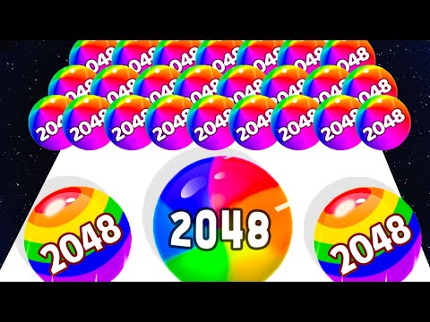 Ball Run 2048 - INFINITY - Max Level - Gameplay Mobile Android, iOS