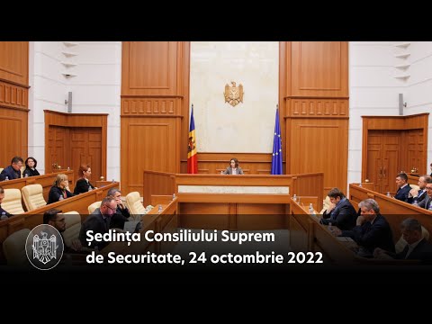 Ședința Consiliului Suprem de Securitate, 24 octombrie 2022