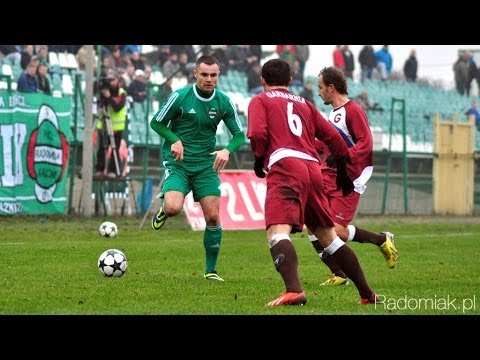 Skrót meczu Radomiak Radom - Garbarnia Kraków. II liga sezon 2013/2014.