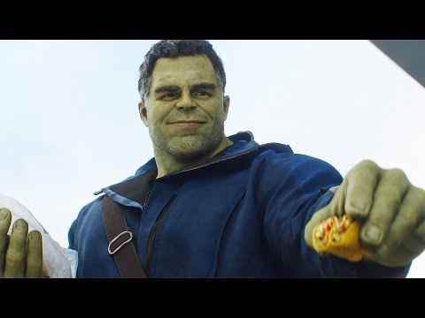 Hulk Gives Ant Man a Taco Scene   Avengers  Endgame 2019 Movie Clip HD