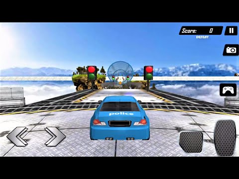 Extreme Police Car Racing Ramp Car Stunt - Impossible Mega Ramp Car Driver - Android GamePlay