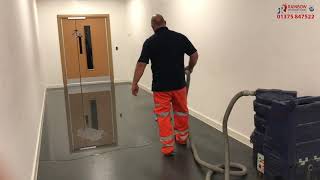 Mains burst created large School flood