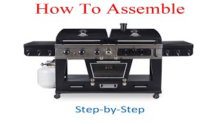 How to assemble Pit Boss Memphis Ultimate 4-in-1 Gas and Charcoal Combo Grill with Smoker