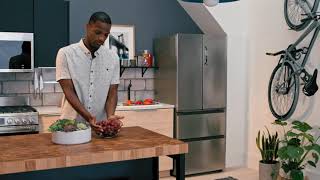 Haier 14.5 Cu. Ft. 4 Door Refrigerator14.5 Cu. Ft. 4 Door Refrigerator Stainless Steel QJS15HYRFS Picture