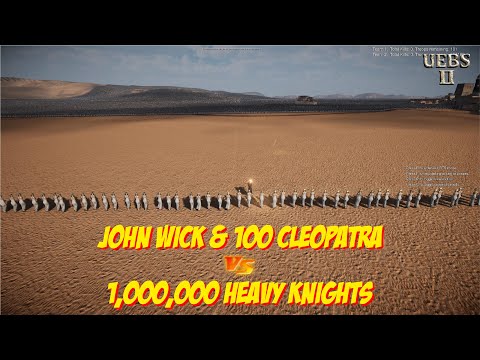 JOHN WICK & HIS WIVES FIGHT AGAINST HEAVY KNIGHTS | Ultimate Epic Battle Simulator 2 | UEBS2