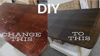 DIY TABLE TOP REFINISHING