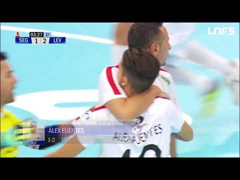 Gol Álex Fuentes (1-2) Naturpellet Segovia - Levante UD FS. 1Div, J5