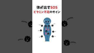 【雑学】体が出すSOS　ビタミン不足のサイン