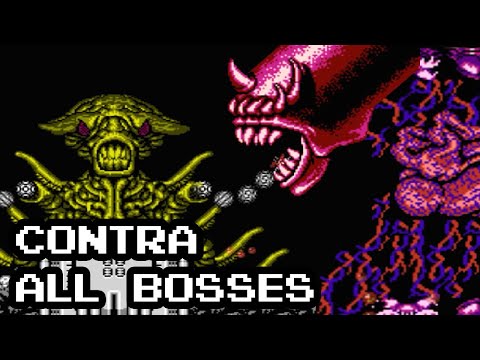 Contra (NES) - All Bosses