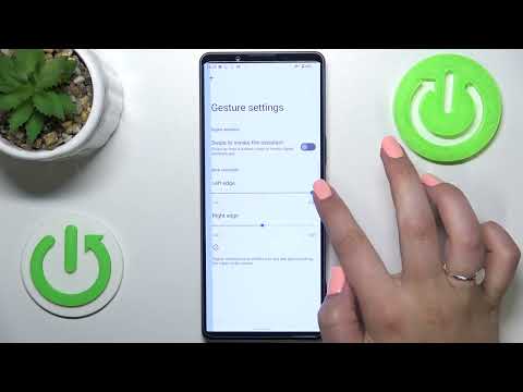 How to Change Navigation Gestures on SONY Xperia 1 IV - Hide Navigation Buttons