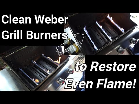 Clean Weber Grill Burners to Restore Even Flame!