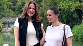 Bea Alonzo and Anne are celebrating their major blk x BASH brand collaboration in Lijiang, China ✨