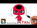 How to Draw Miraculous Ladybug Kwami Tikki Easy