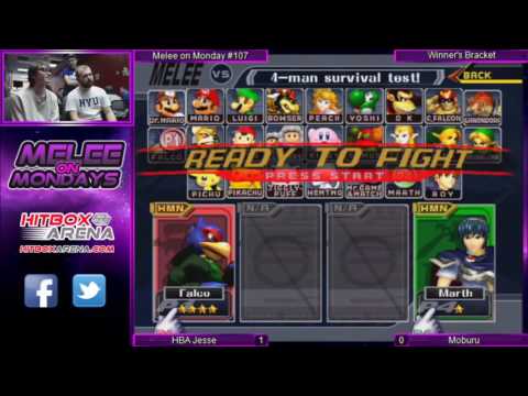 MoM #107 Jesse (Falco) vs Moburu (Marth) Winner's Bracket