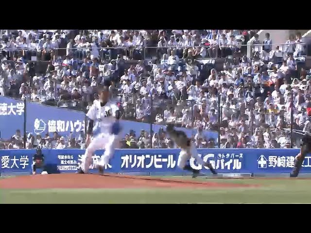 【1回表】ファイターズ・中島卓 マリーンズの強肩・田村からリーグトップ33個目の盗塁!! 2015/10/4 M-F
