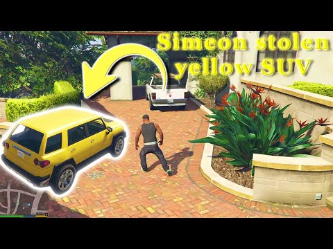 GTA 5 - Simeon stolen yellow SUV car [Walkthrough] Mission #4