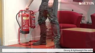 Tubular Metal Fire Extinguisher Stand | Seton UK