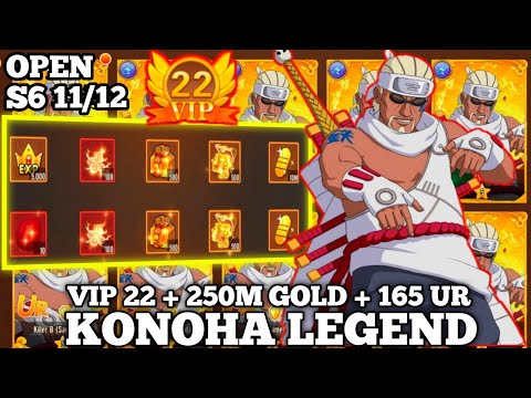 Konoha Legend Free VIP 22 Private Server - 250m Gold - Open S6 11/12