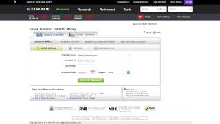 How to transfer money from your etrade account to your checking account