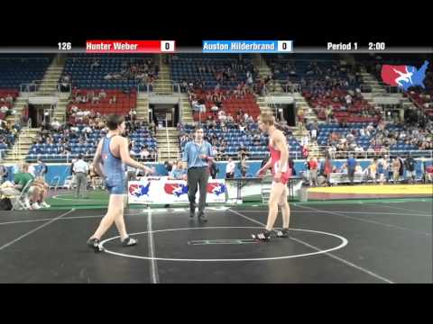 Fargo 2012 126 Round 1: Hunter Weber (Wisconsin) vs. Auston Hilderbrand (Washington)