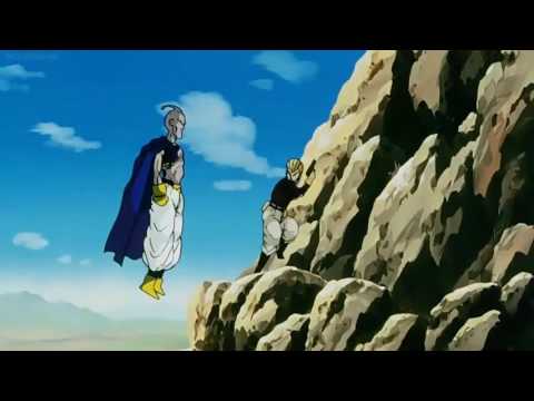 Orginal Evil Buu kill man with gun.