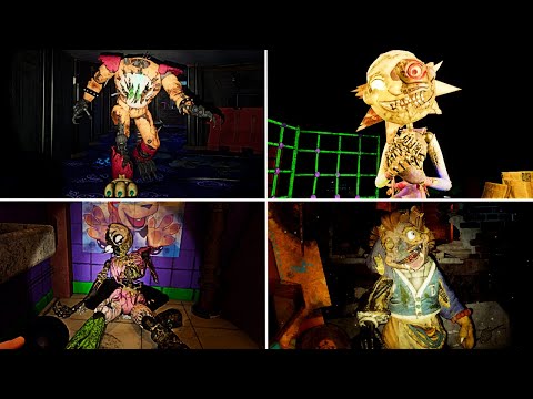 Cassie Repairs and Restores All Animatronics After Their Destruction - FNAF Security Breach Ruin