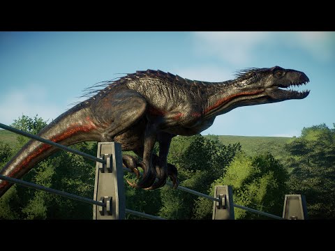 NEW! Indoraptor CLIMBING Over Fences - Jurassic World Evolution 2