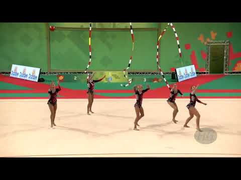Spain (ESP) - 2022 Rhythmic Worlds, Sofia (BUL) - Qualifications 3 Ribbons + 2 Balls
