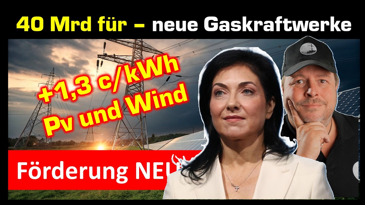 40 Mrd Gaskraftwerkförderung NEU dank Wind und PV - Ausschreibung BNetzA
