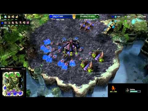 ZvP Tefel vs Grubby g2 Starcraft 2 HD polski komentarz Heart of the Swarm