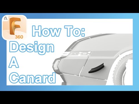 How To Design A Canard with Fusion 360 | Surface Modeling | Freeform Modeling | Tutorial