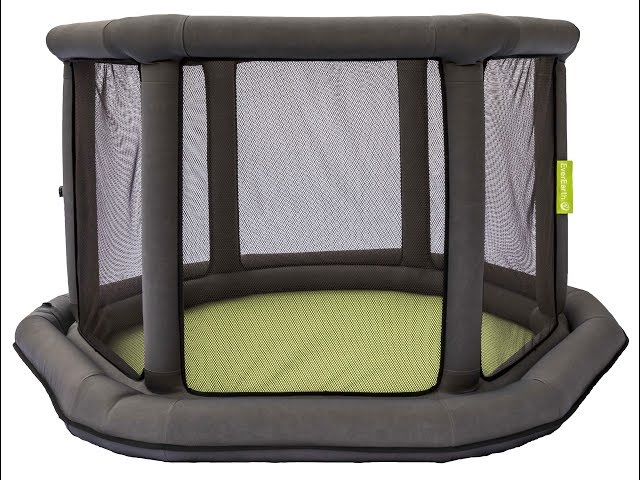 Video Teaser für Everearth: Aufblasbarer Laufstall, 140cm x 140cm x 76cm