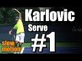 Ivo Karlovic in Super Slow Motion | Serve #1 | Western & Southern Open 2014