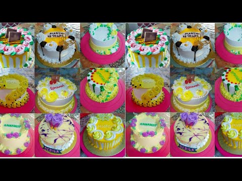 25 pineapple cake design / yellow colour