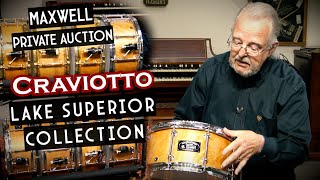 Video thumbnail for Craviotto Timeless Timber Lake Superior Collection Snare Drums - Private Auction by Steve Maxwell Drums