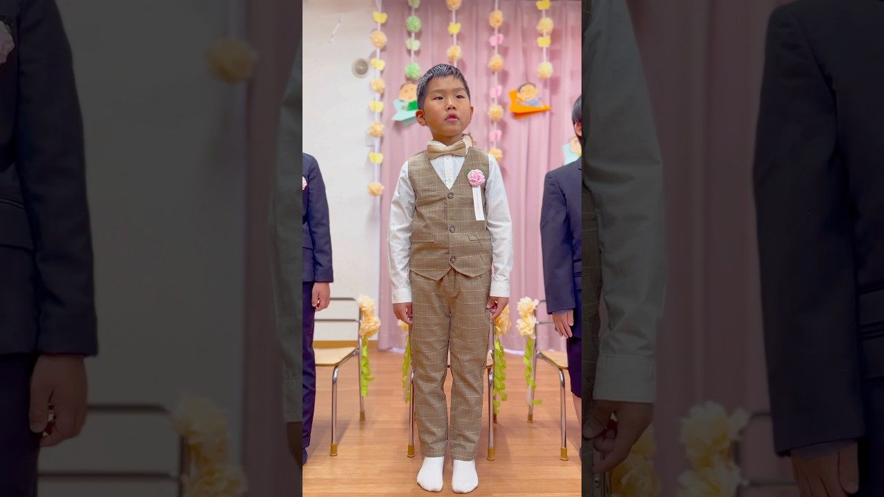 #卒園式#ぼくのたからもの#号泣#めちゃくちゃいい歌#次男君声量がデカかった🤣#５歳#年長さん#新一年生