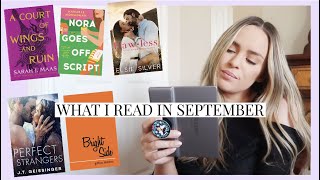 September Reading Wrap Up! such a good reading month 🙌 rating all the books I read in Spetember