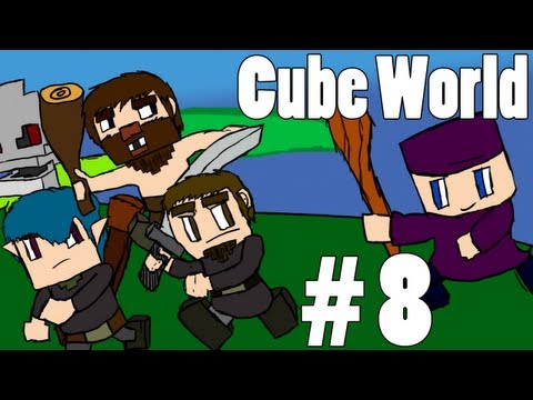Cube World (Alpha) Co-op w/ Mischief & The Party Crew Part 8 - A Day In The Town