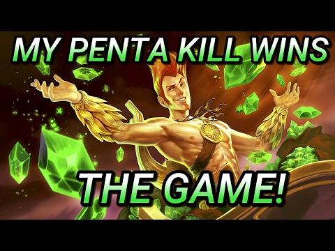 Smite : My Penta Kill Wins The Game! | The Most INTENSE Comeback Ever | Smite Apollo Arena Gameplay